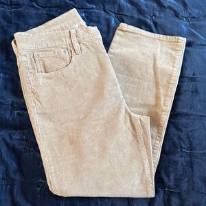 J. Crew Tan Vintage Slim Straight Corduroy Pants